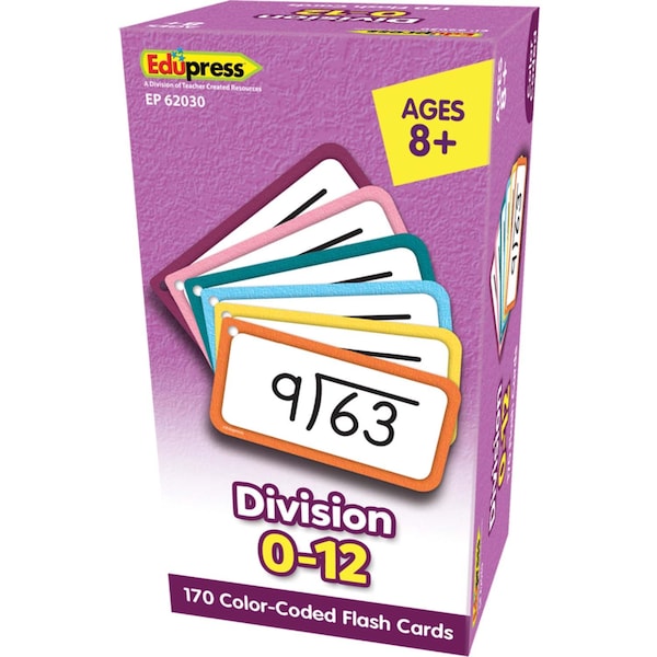 Edupress Division Flash Cards - All Facts 0-12 TCR62030 - main